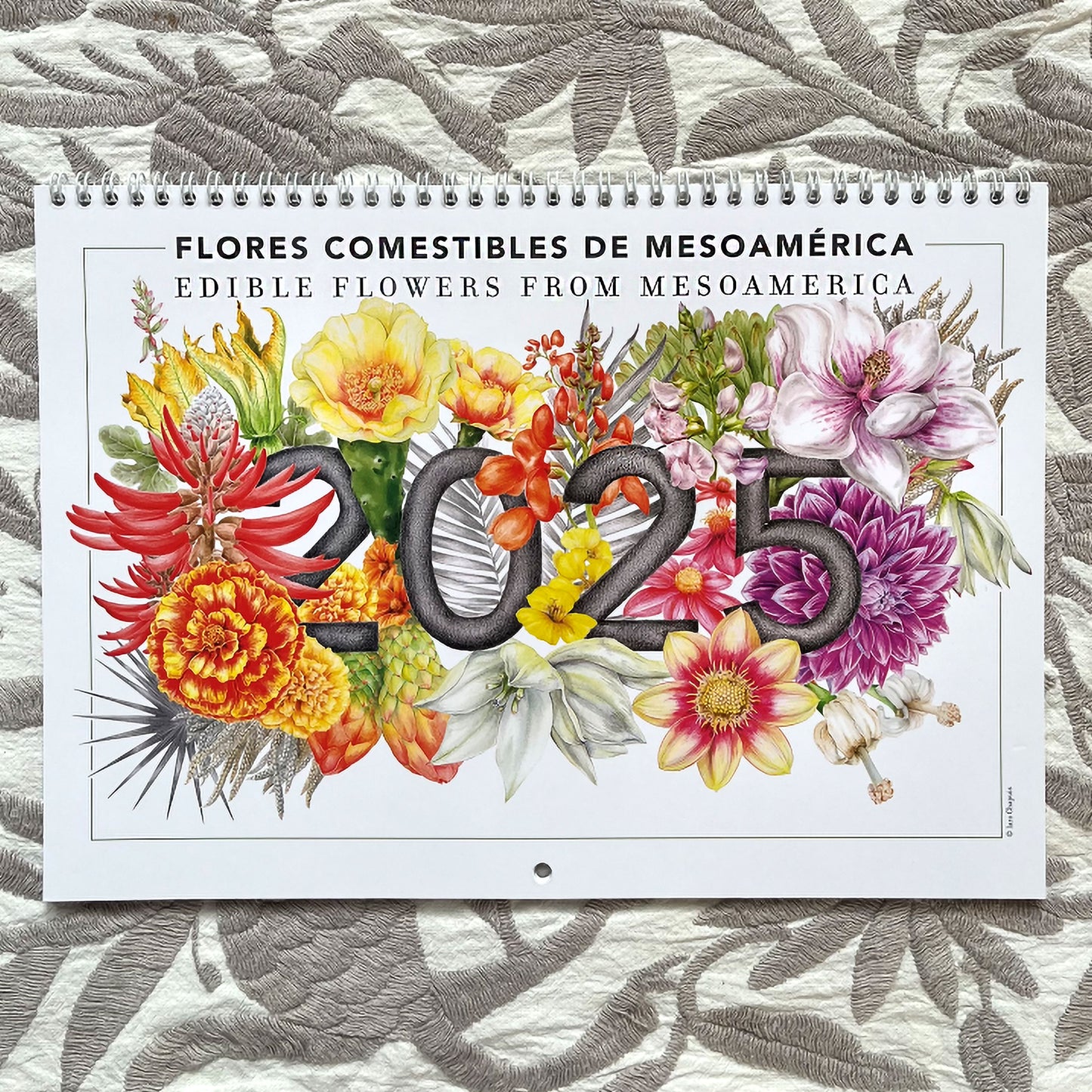 Calendario 2025 Flores Comestibles de Mesoamérica