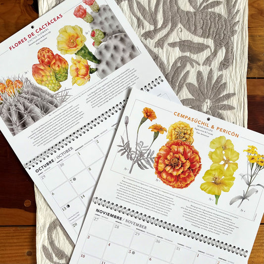 Calendario 2025 Flores Comestibles de Mesoamérica