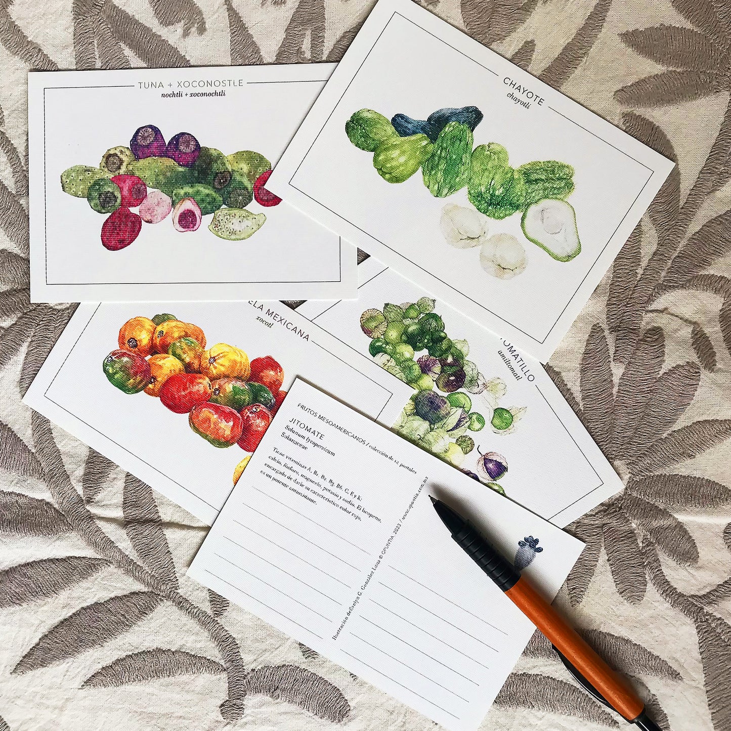 Postales de Frutos Mesoamericanos