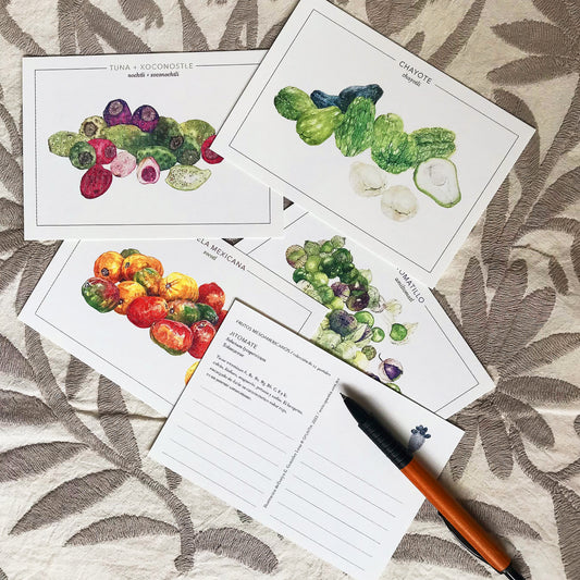 Postales de Frutos Mesoamericanos