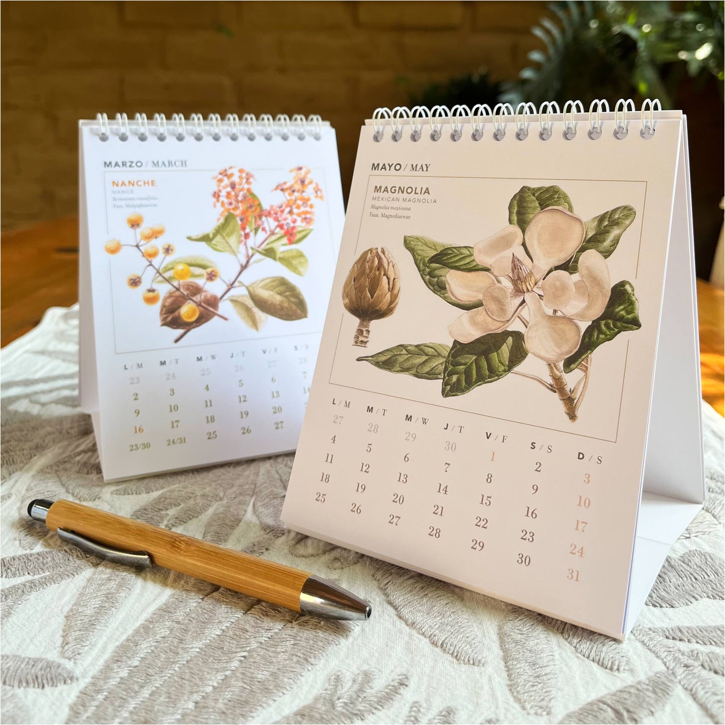 Calendario de escritorio 2026 Herbolaria de lo cotidiano