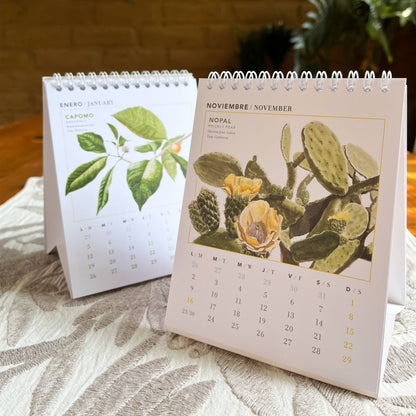 Calendario de escritorio 2026 Herbolaria de lo cotidiano