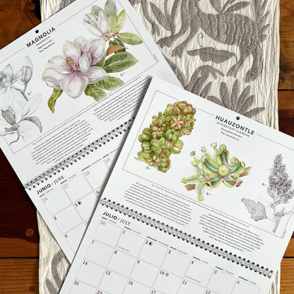 Calendario 2025 Flores Comestibles de Mesoamérica