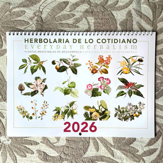 Calendario 2026 Herbolaria de lo cotidiano