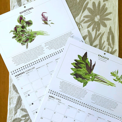 Calendario 2023 Quelites Mexicanos